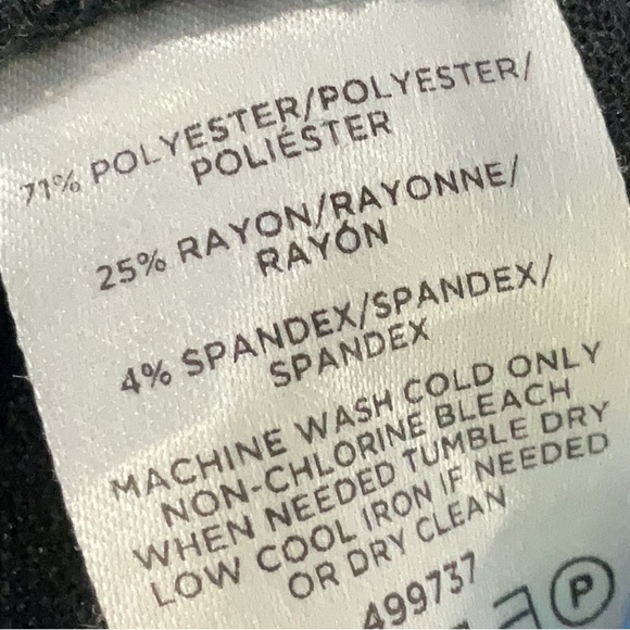 Ann Taylor LOFT Plus Black Pull-on Pencil Skirt Black White Polka Dot Size 22 - Picture 5 of 6